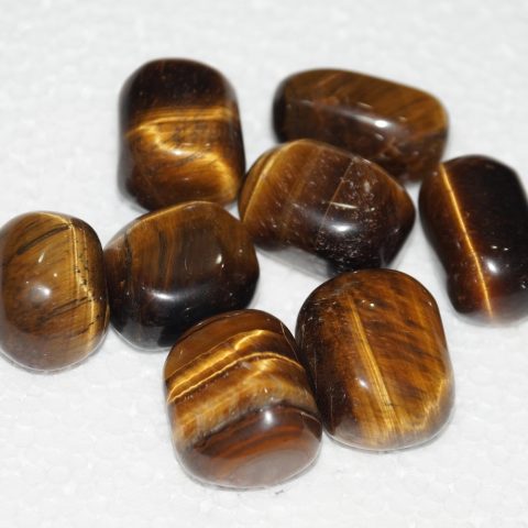 Yellow Tiger Eye Tumbled Stones